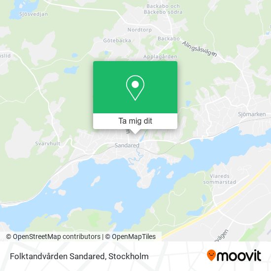 Folktandvården Sandared karta