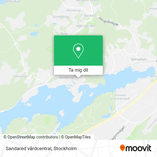 Sandared vårdcentral karta