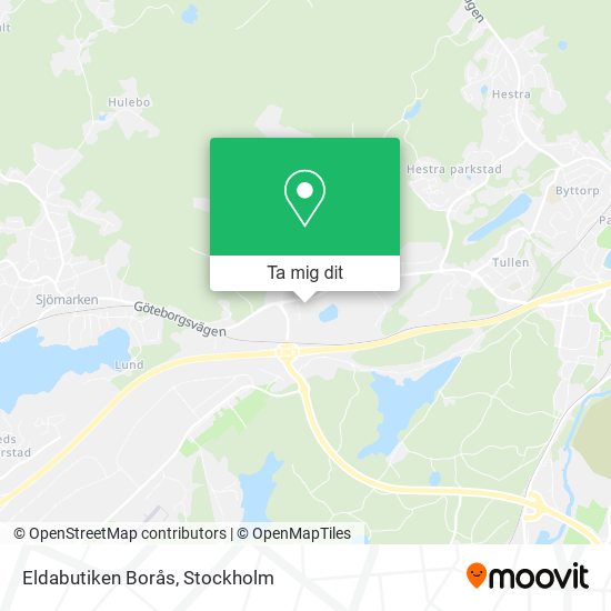 Eldabutiken Borås karta