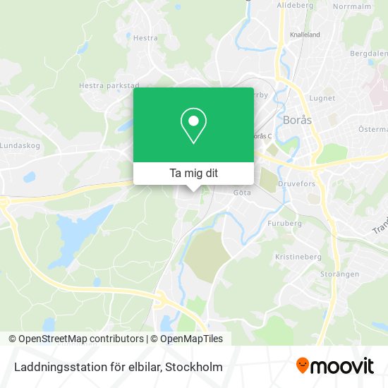 Laddningsstation för elbilar karta