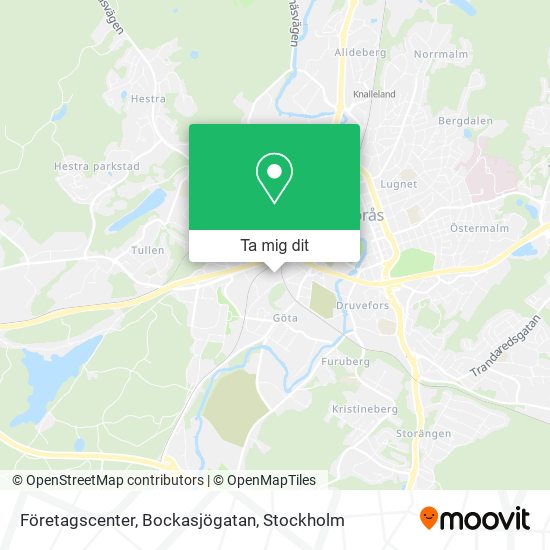 Företagscenter, Bockasjögatan karta