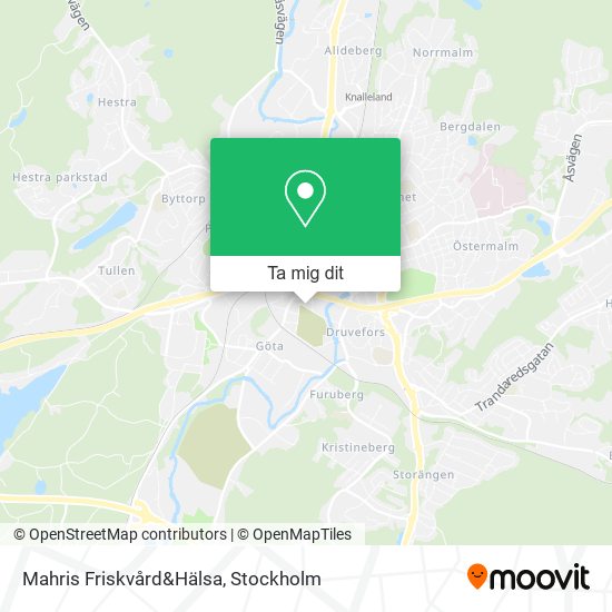 Mahris Friskvård&Hälsa karta