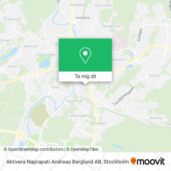 Aktivera Naprapati Andreas Berglund AB karta