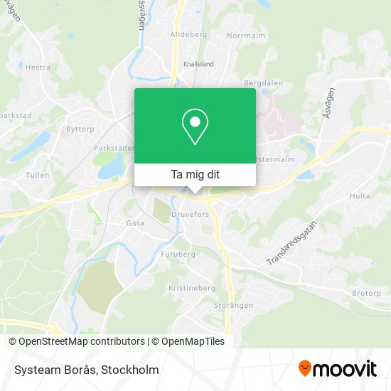 Systeam Borås karta