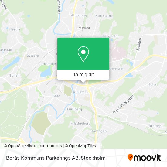 Borås Kommuns Parkerings AB karta