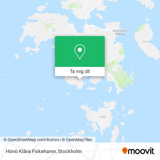 Hönö Klåva Fiskehamn karta