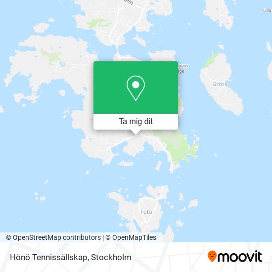 Hönö Tennissällskap karta