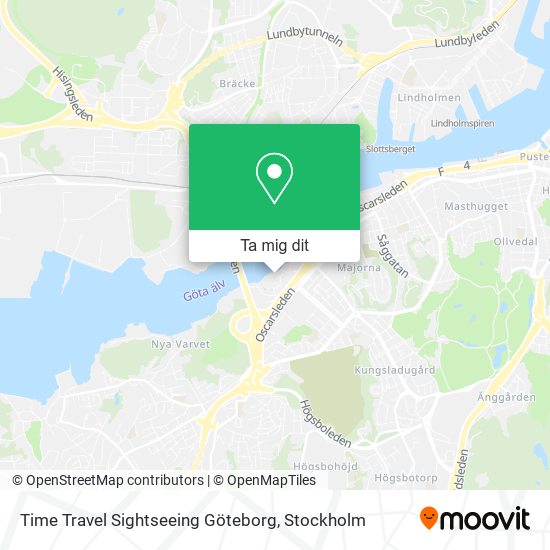 Time Travel Sightseeing Göteborg karta