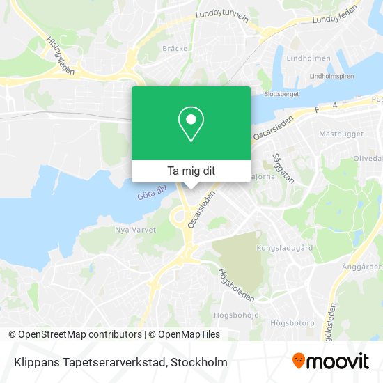 Klippans Tapetserarverkstad karta