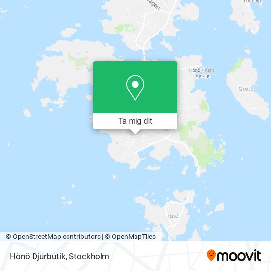 Hönö Djurbutik karta