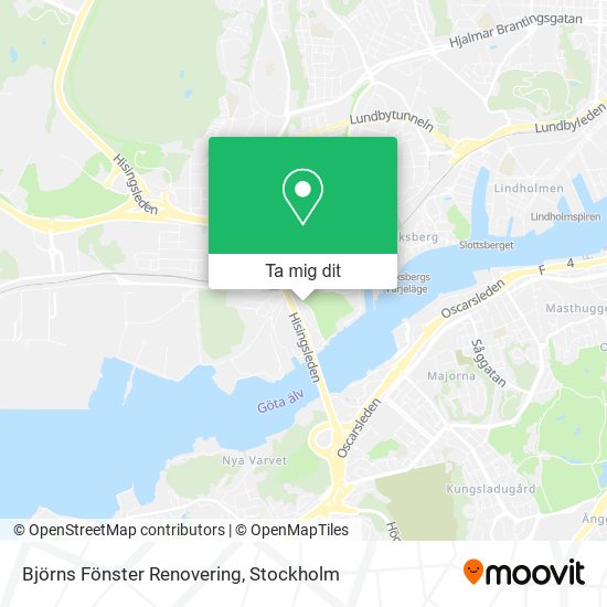 Björns Fönster Renovering karta