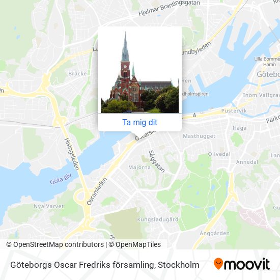 Göteborgs Oscar Fredriks församling karta