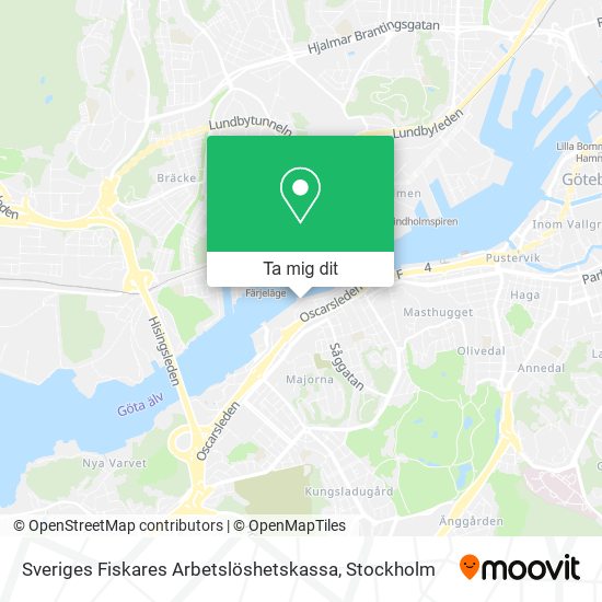 Sveriges Fiskares Arbetslöshetskassa karta