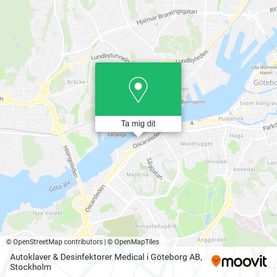 Autoklaver & Desinfektorer Medical i Göteborg AB karta