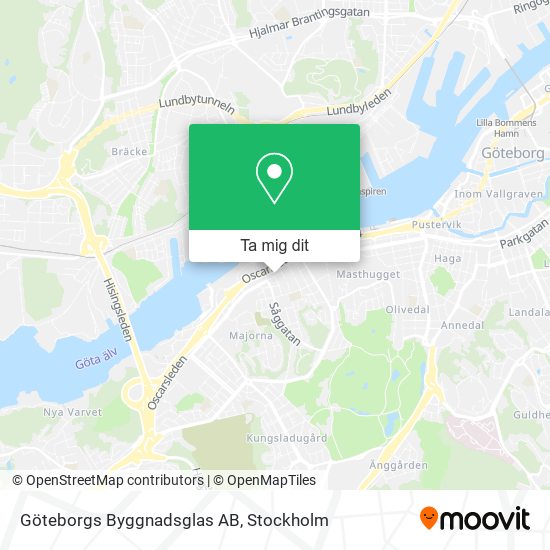 Göteborgs Byggnadsglas AB karta