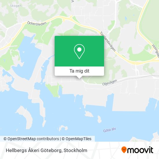 Hellbergs Åkeri Göteborg karta