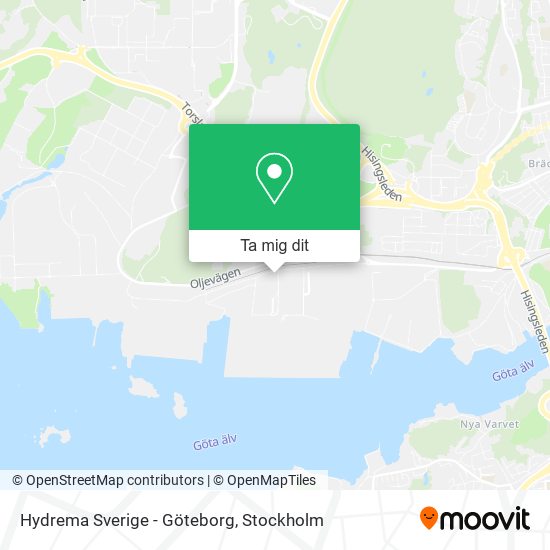 Hydrema Sverige - Göteborg karta