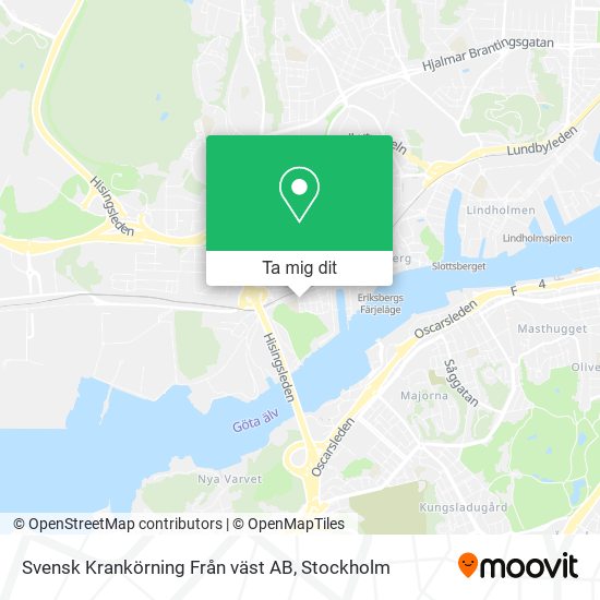 Svensk Krankörning Från väst AB karta