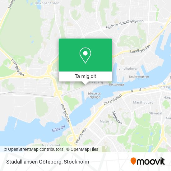 Städalliansen Göteborg karta