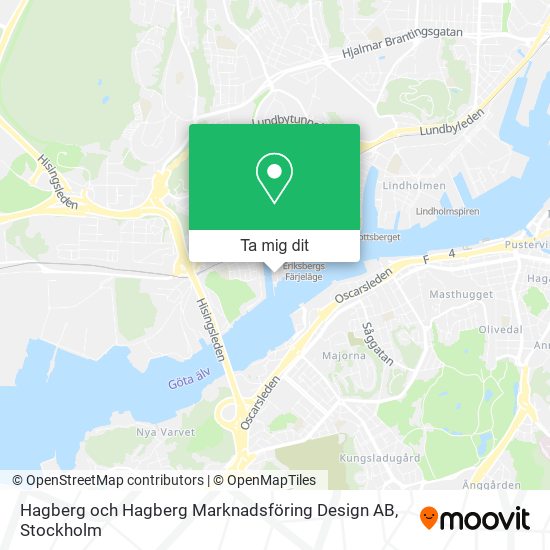 Hagberg och Hagberg Marknadsföring Design AB karta