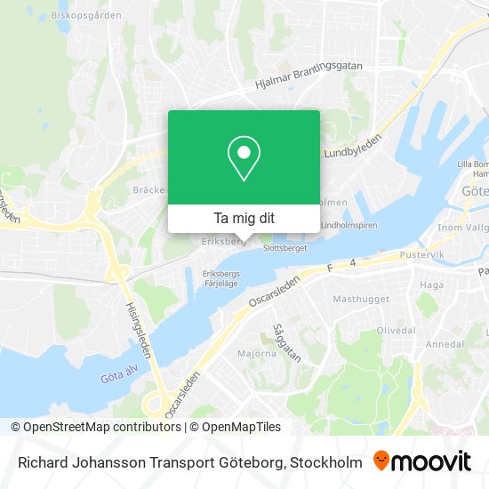 Richard Johansson Transport Göteborg karta