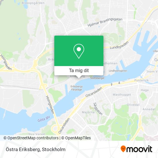 Östra Eriksberg karta