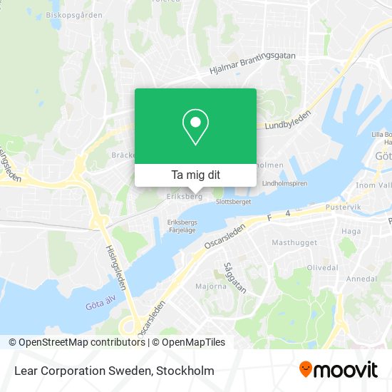 Lear Corporation Sweden karta