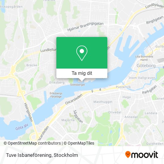 Tuve Isbaneförening karta