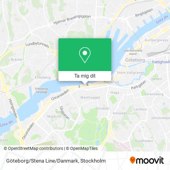Göteborg/Stena Line/Danmark karta