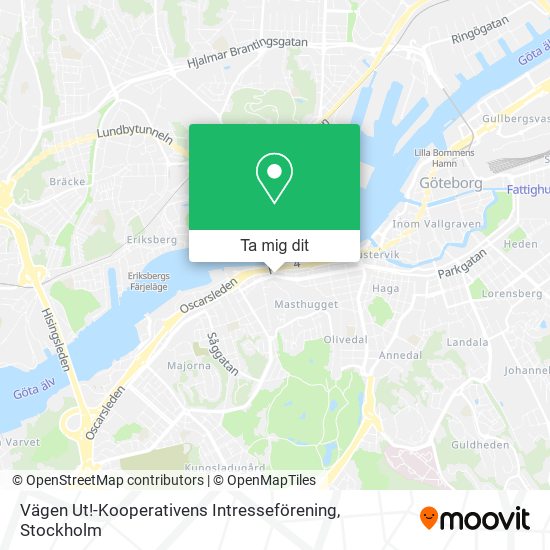 Vägen Ut!-Kooperativens Intresseförening karta