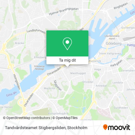 Tandvårdsteamet Stigbergsliden karta