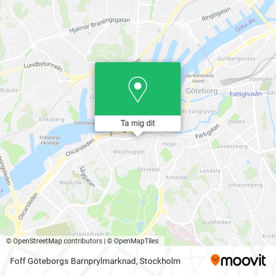 Foff Göteborgs Barnprylmarknad karta