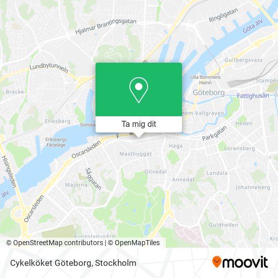 Cykelköket Göteborg karta