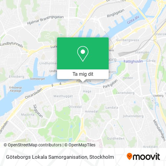 Göteborgs Lokala Samorganisation karta