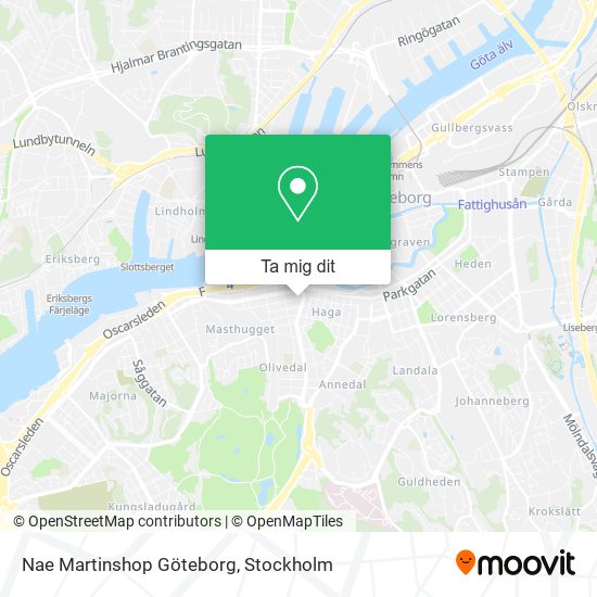 Nae Martinshop Göteborg karta