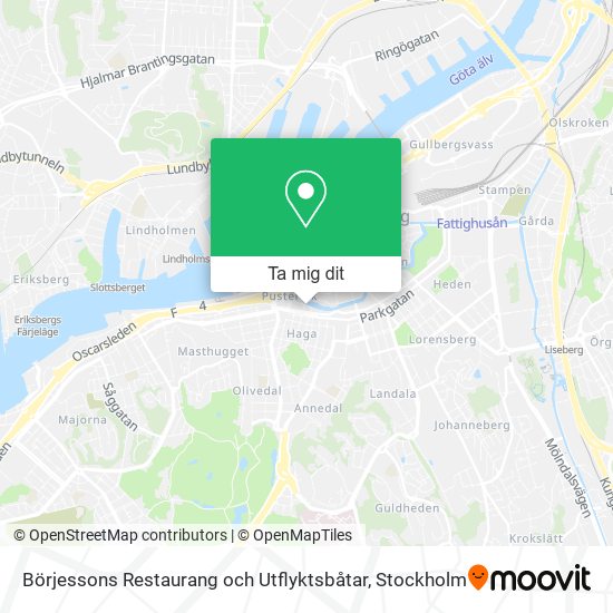 Börjessons Restaurang och Utflyktsbåtar karta