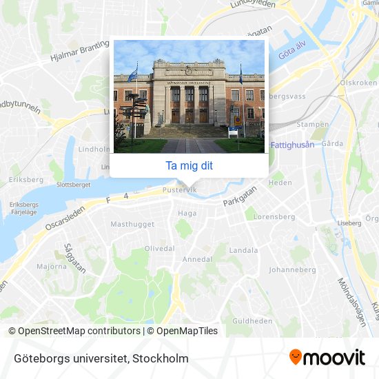 Göteborgs universitet karta