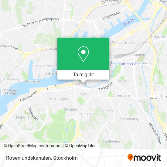 Rosenlundskanalen karta