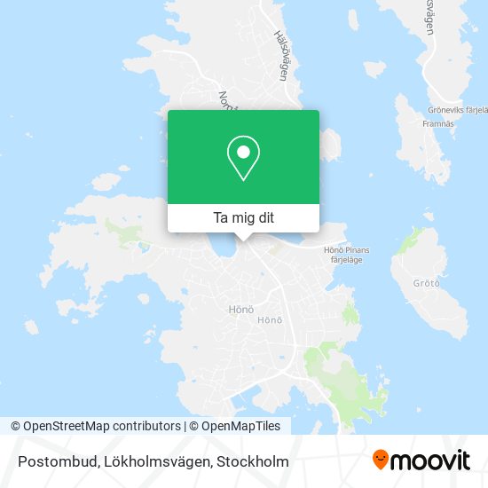 Postombud, Lökholmsvägen karta