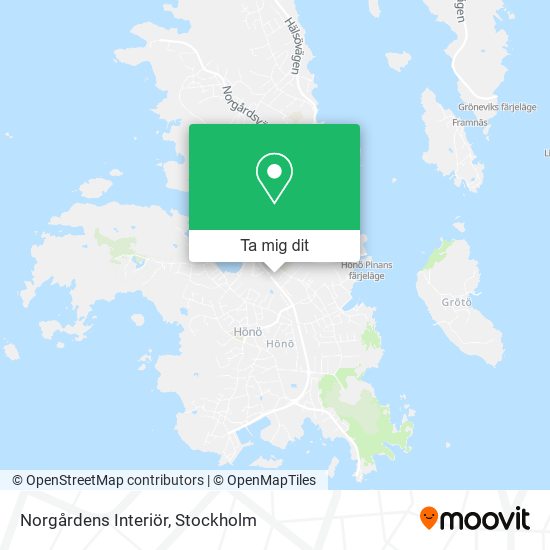 Norgårdens Interiör karta
