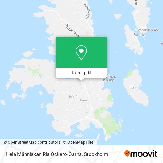 Hela Människan Ria Öckerö-Öarna karta