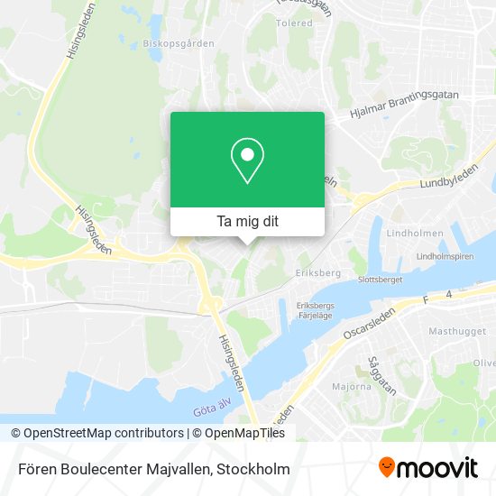 Fören Boulecenter Majvallen karta