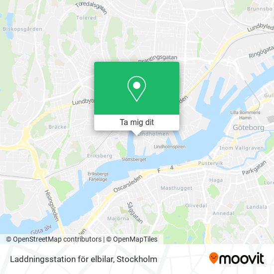 Laddningsstation för elbilar karta