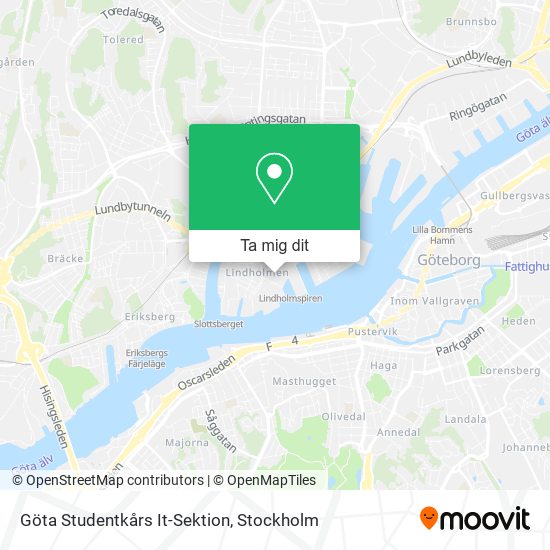 Göta Studentkårs It-Sektion karta