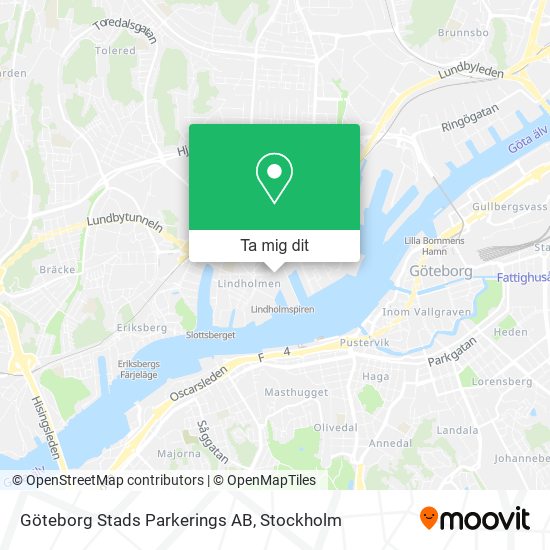 Göteborg Stads Parkerings AB karta