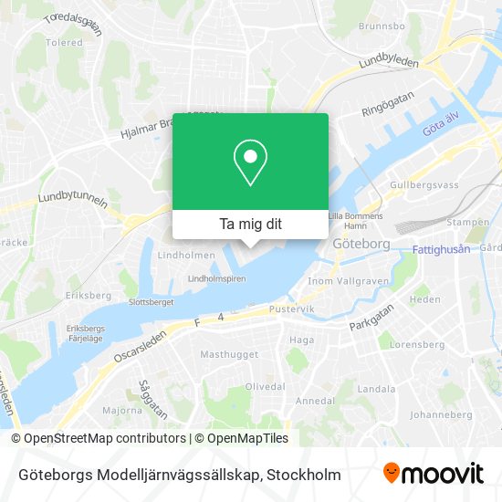 Göteborgs Modelljärnvägssällskap karta
