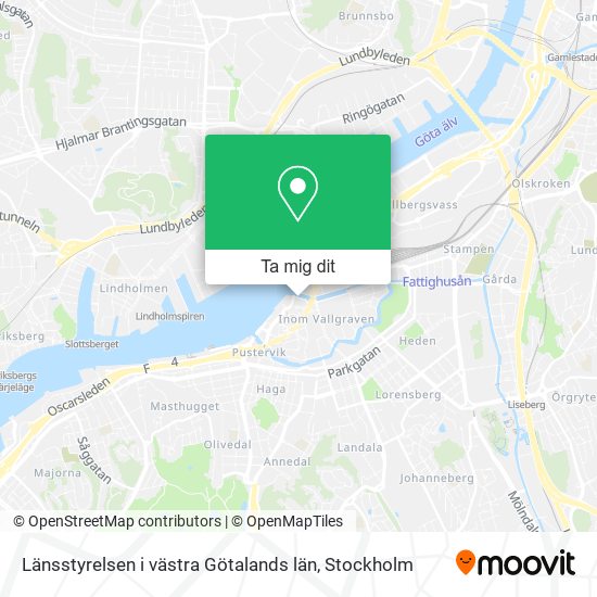 Länsstyrelsen i västra Götalands län karta