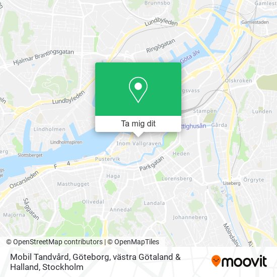 Mobil Tandvård, Göteborg, västra Götaland & Halland karta