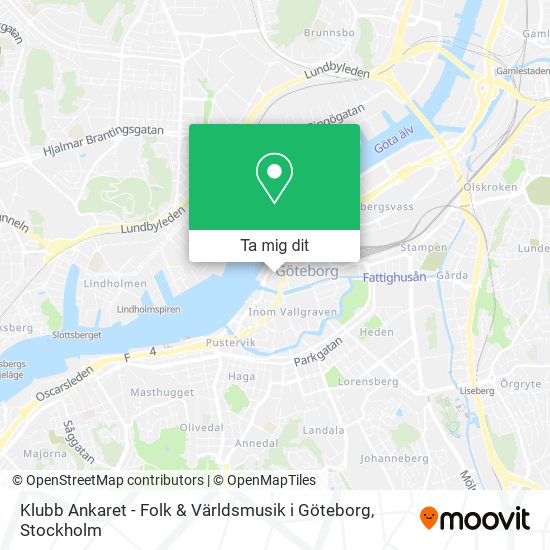 Klubb Ankaret - Folk & Världsmusik i Göteborg karta