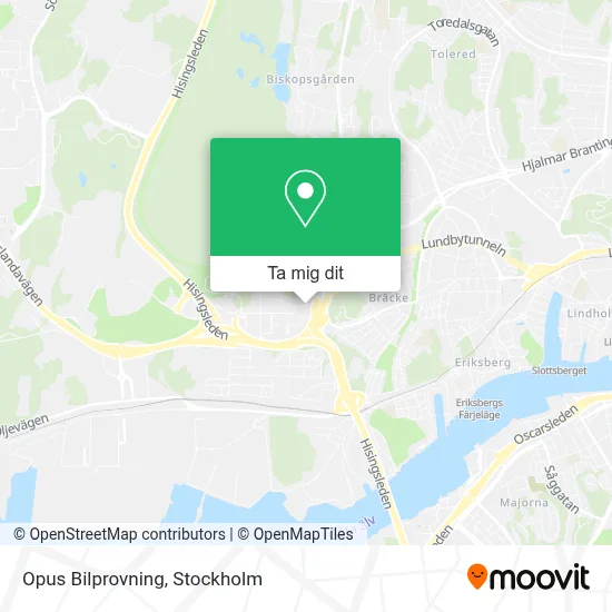 Opus Bilprovning karta